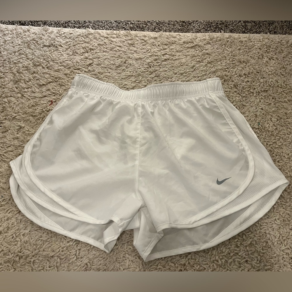 Nike Women's White Athletic Shorts - Picture 2 of 5